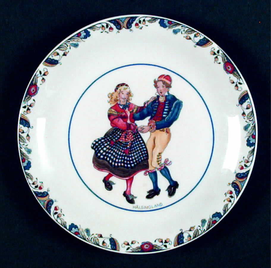 Swedish National Costumes Bread & Butter Plate by Rorstrand-1