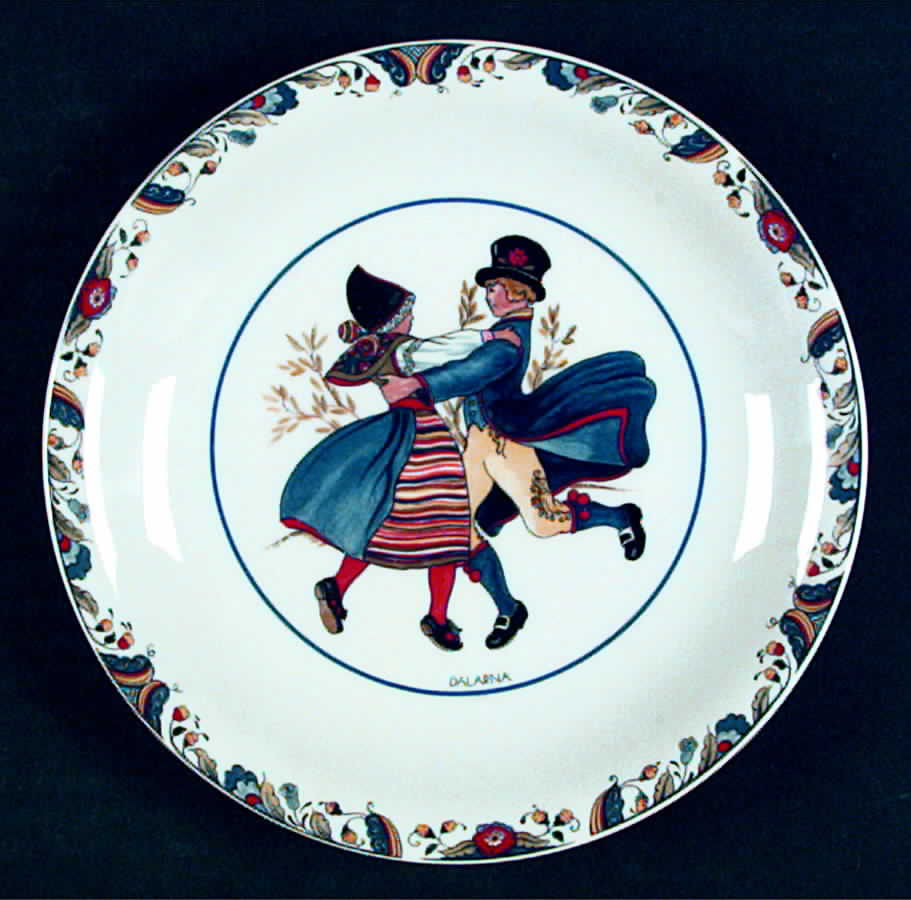 Swedish National Costumes Bread & Butter Plate by Rorstrand-1
