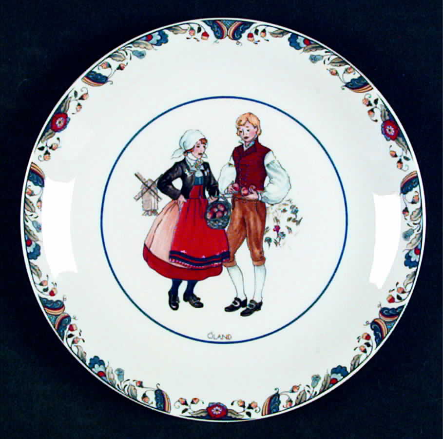 Swedish National Costumes Bread & Butter Plate by Rorstrand-1