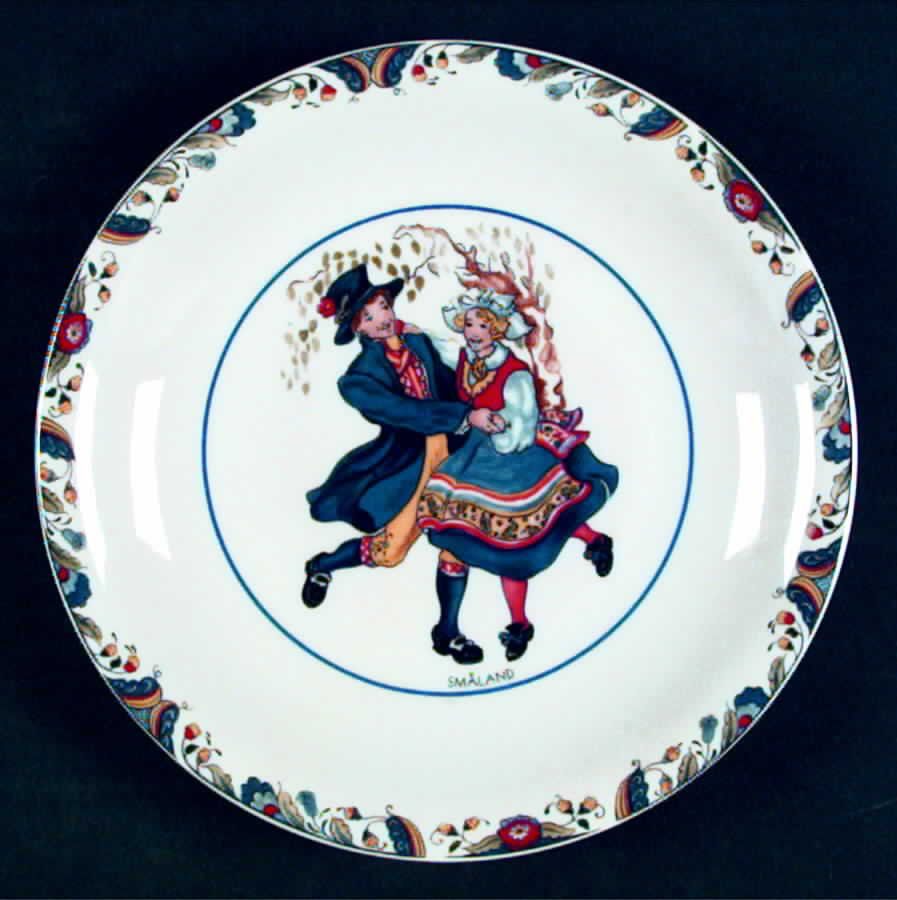 Swedish National Costumes Bread & Butter Plate by Rorstrand-1