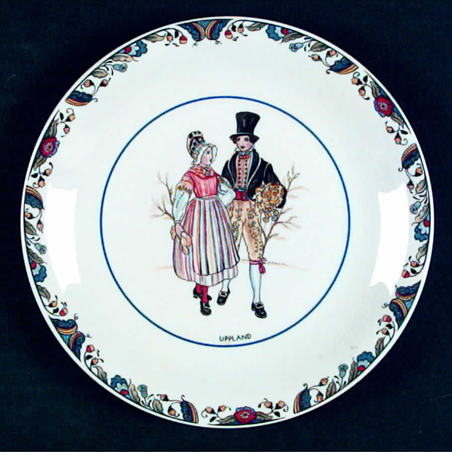 Swedish National Costumes Bread & Butter Plate by Rorstrand-1