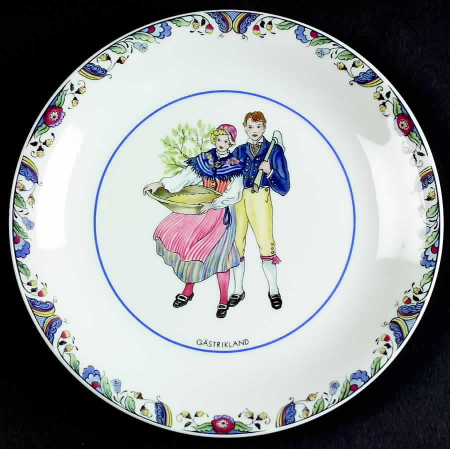 Swedish National Costumes Bread & Butter Plate by Rorstrand-1