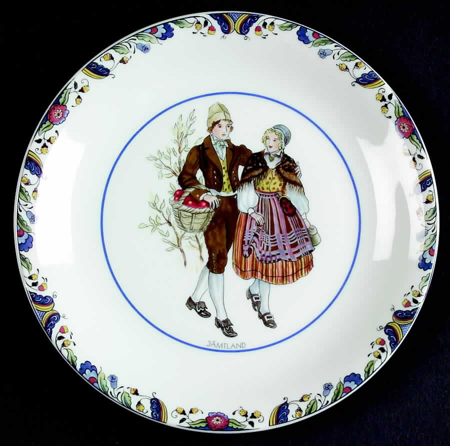 Swedish National Costumes Bread & Butter Plate by Rorstrand-1