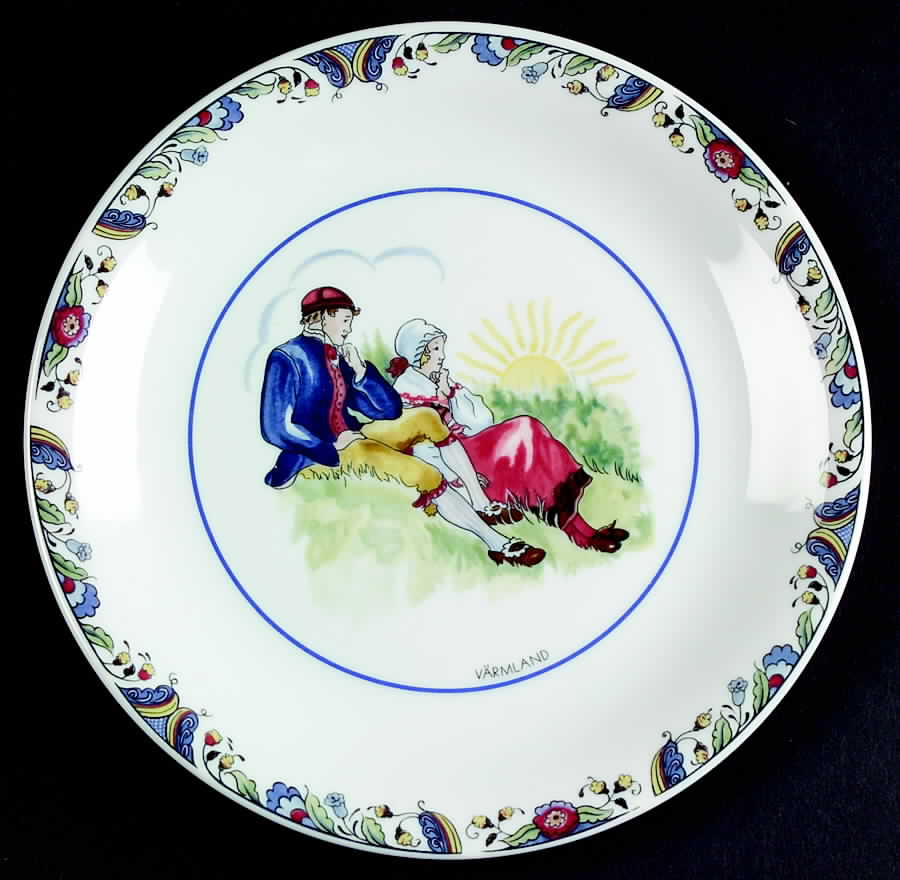 Swedish National Costumes Bread & Butter Plate by Rorstrand-1