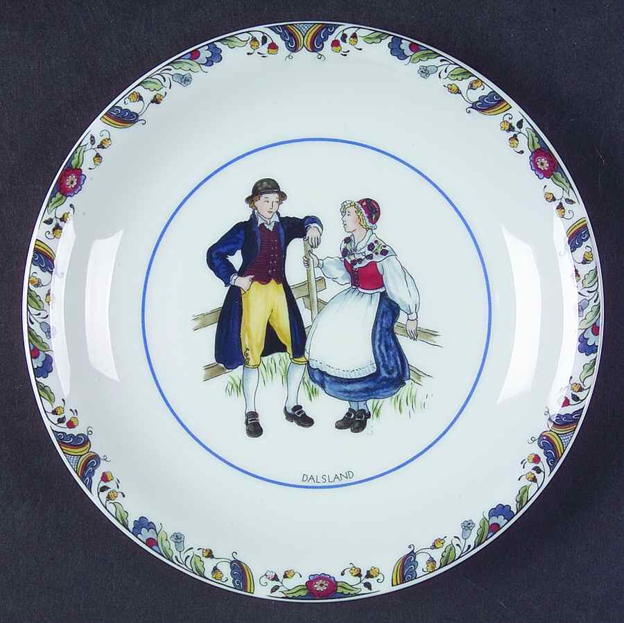 Swedish National Costumes Bread & Butter Plate by Rorstrand-1
