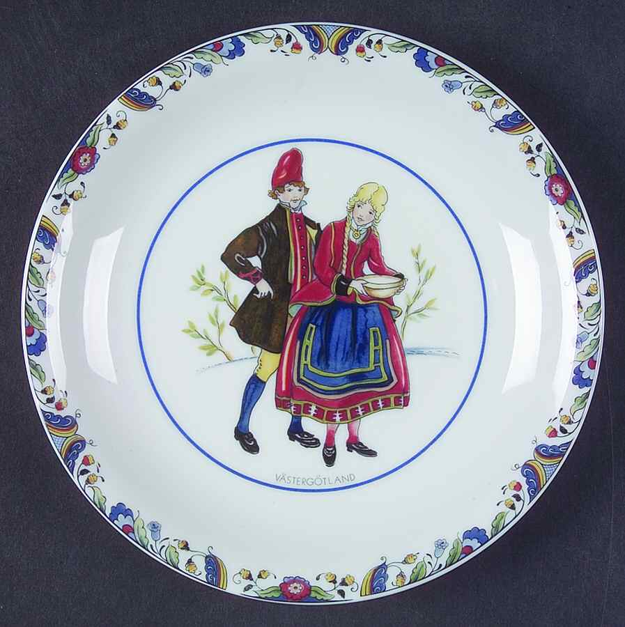 Swedish National Costumes Bread & Butter Plate by Rorstrand-1