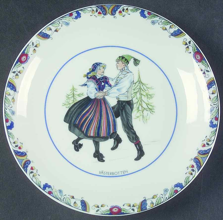 Swedish National Costumes Bread & Butter Plate by Rorstrand-1