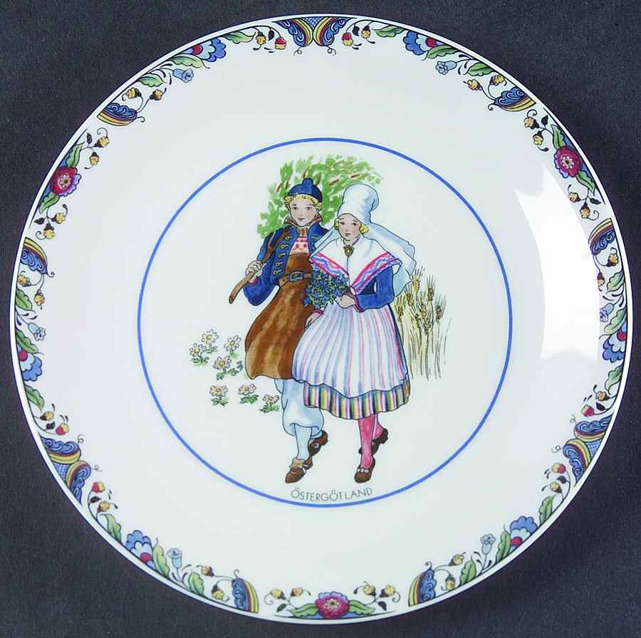 Swedish National Costumes Bread & Butter Plate by Rorstrand-1