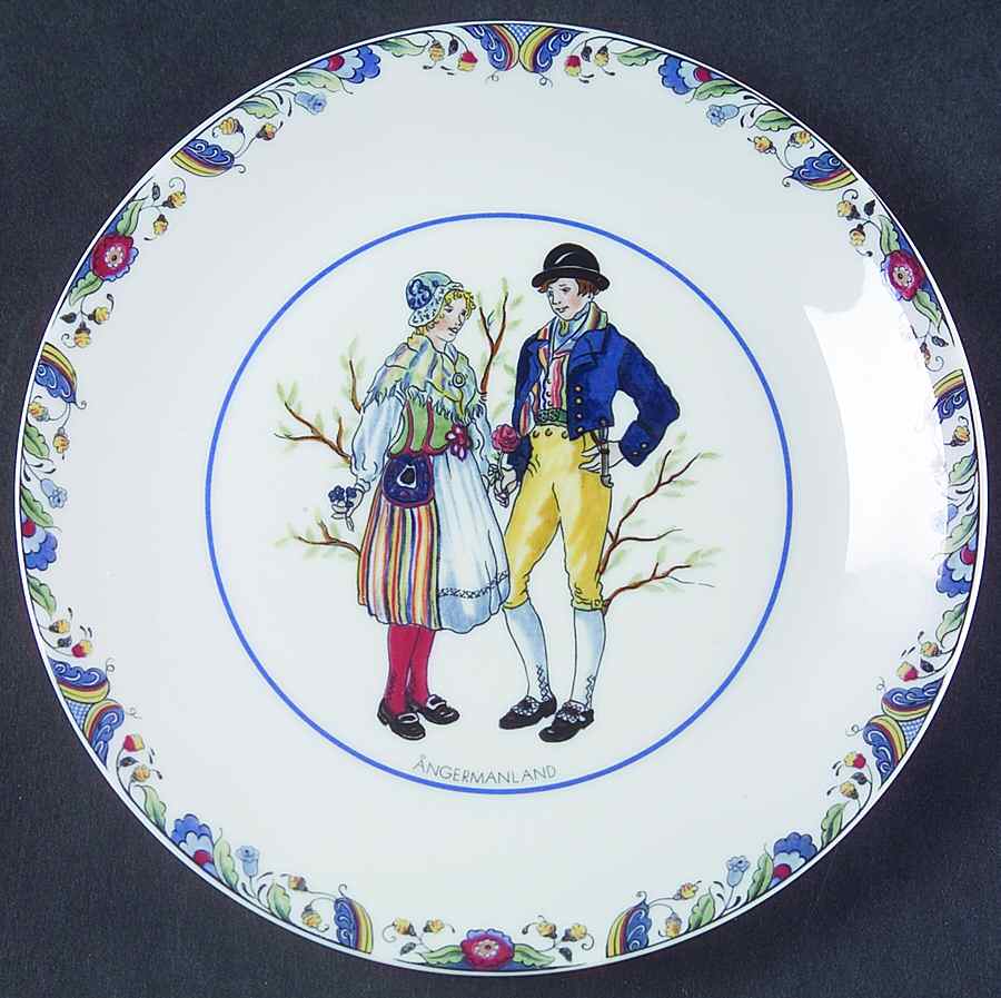 Swedish National Costumes Bread & Butter Plate by Rorstrand-1
