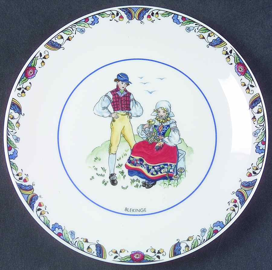 Swedish National Costumes Bread & Butter Plate by Rorstrand-1