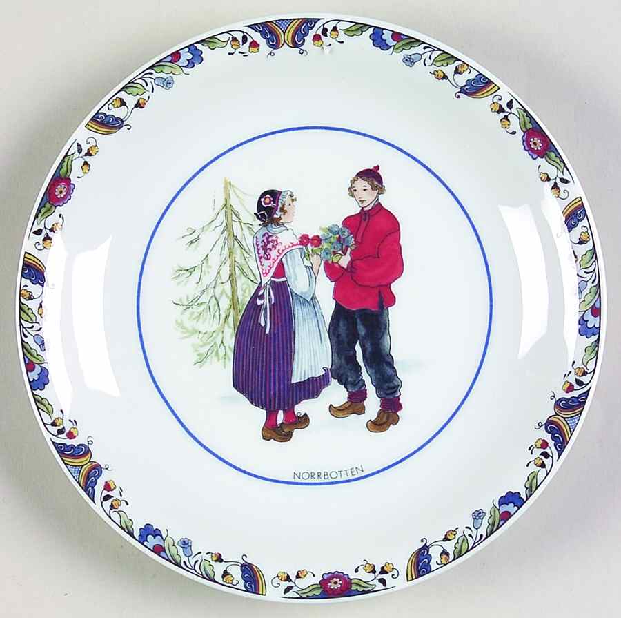 Swedish National Costumes Bread & Butter Plate by Rorstrand-1