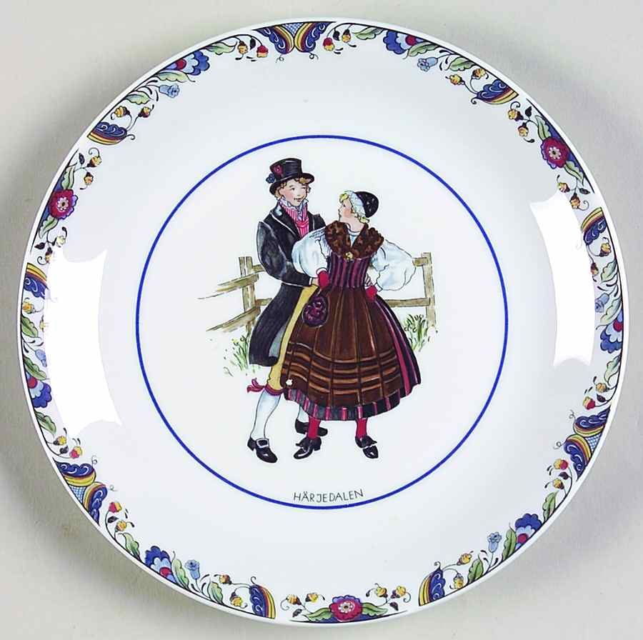 Swedish National Costumes Bread & Butter Plate by Rorstrand-1