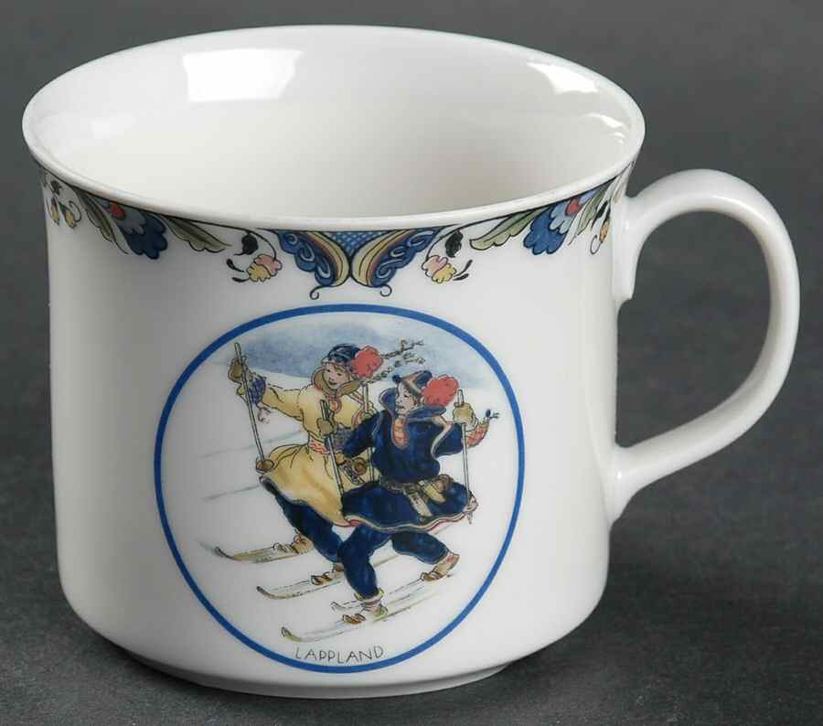 Swedish National Costumes Flat Cup by Rorstrand-1