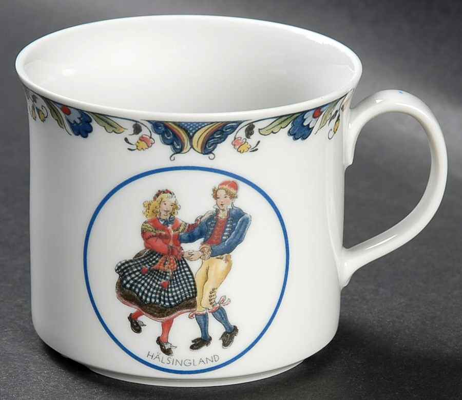Swedish National Costumes Flat Cup by Rorstrand-1