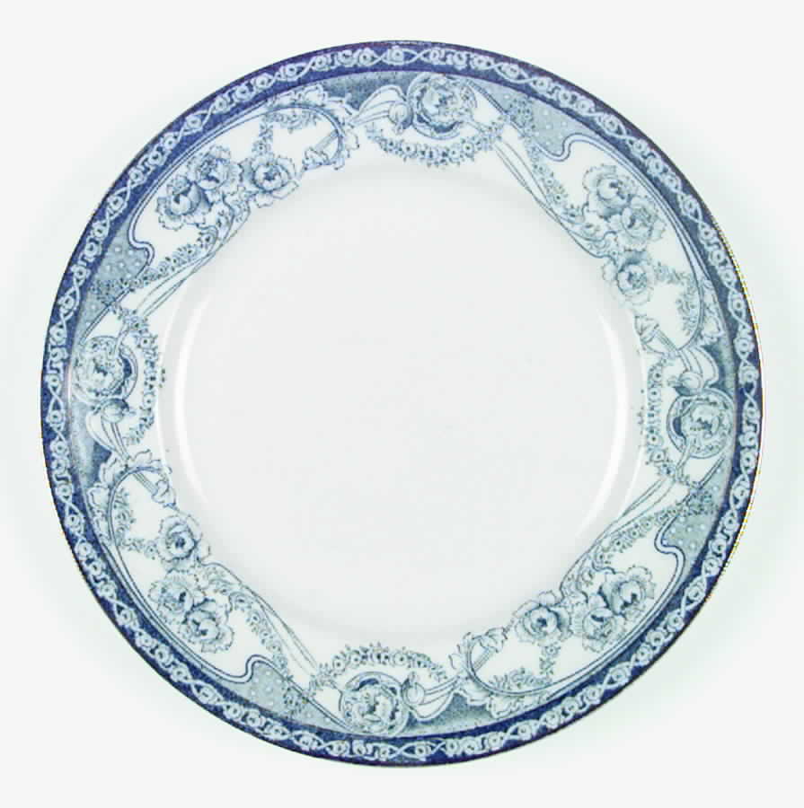 Renown Blue and Green Luncheon Plate by Arthur J Wilkinson-1