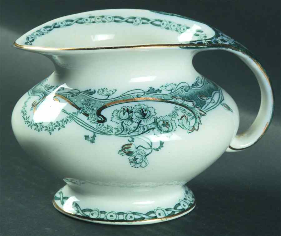 Renown Blue and Green Creamer by Arthur J Wilkinson-1