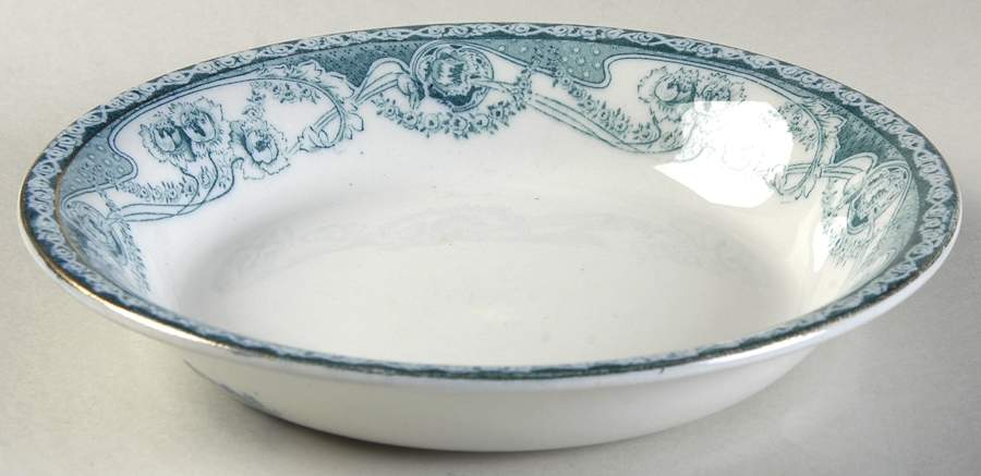 Renown Blue and Green Coupe Soup Bowl by Arthur J Wilkinson-1