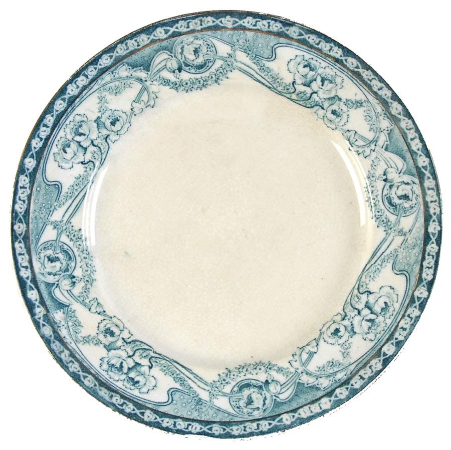 Renown Blue and Green Dessert/Pie Plate by Arthur J Wilkinson-1