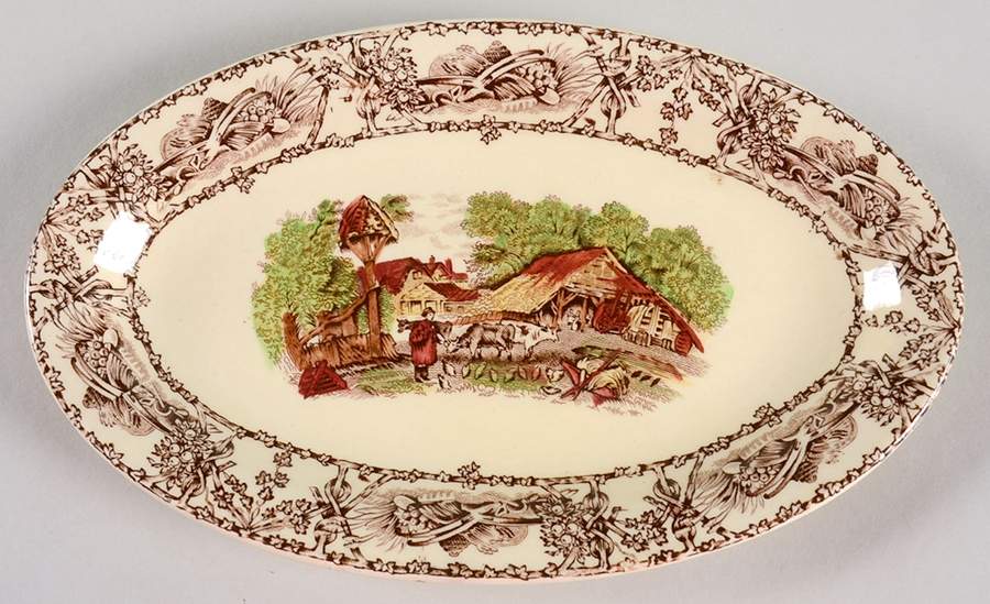 Rural Scenes Brown Multicolor Relish by Arthur J Wilkinson-1