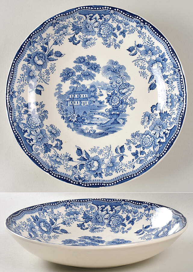 Tonquin Blue 8" Round Vegetable Bowl by Royal Staffordshire-1