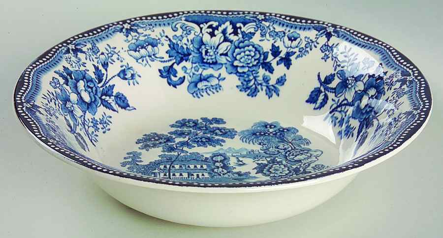 Tonquin Blue 8" Round Vegetable Bowl by Royal Staffordshire-1