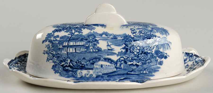 Tonquin Blue 1/4 Lb Covered Butter by Royal Staffordshire-1