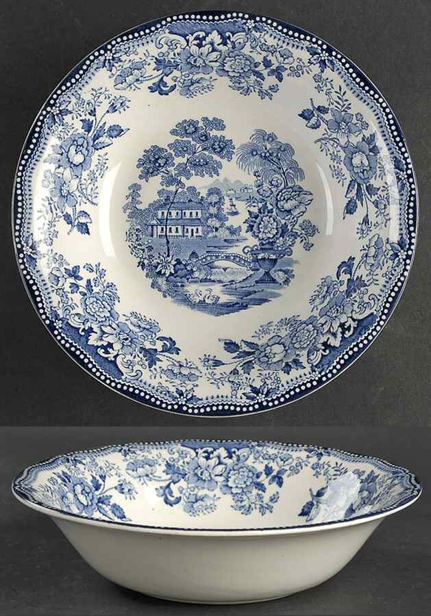 Tonquin Blue 7" Round Vegetable Bowl by Royal Staffordshire-1