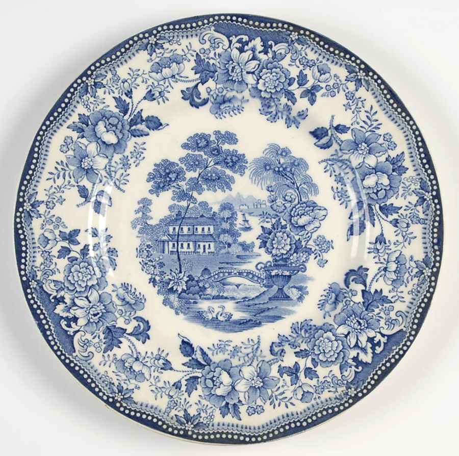 Tonquin Blue Luncheon Plate by Royal Staffordshire-1