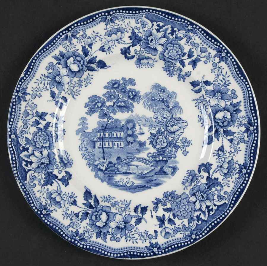 Tonquin Blue Bread & Butter Plate by Royal Staffordshire-1