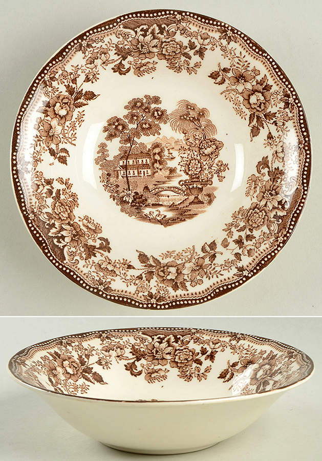 Tonquin Brown Coupe Cereal Bowl by Royal Staffordshire-1