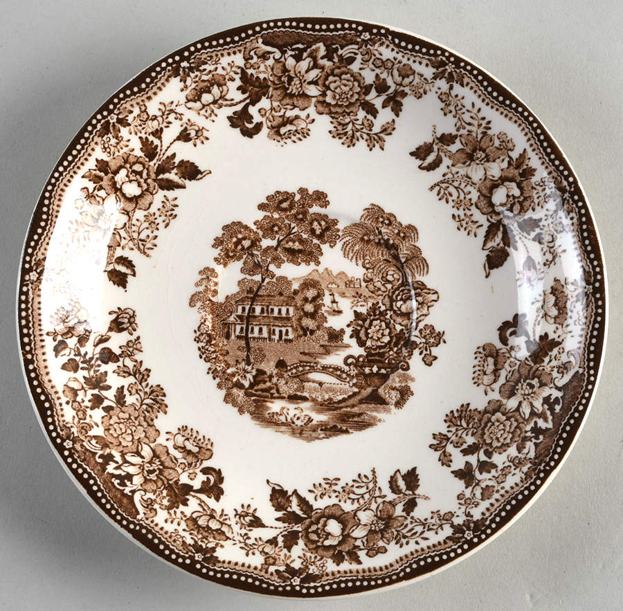 Tonquin Brown Saucer for Oversized Cup by Royal Staffordshire-1