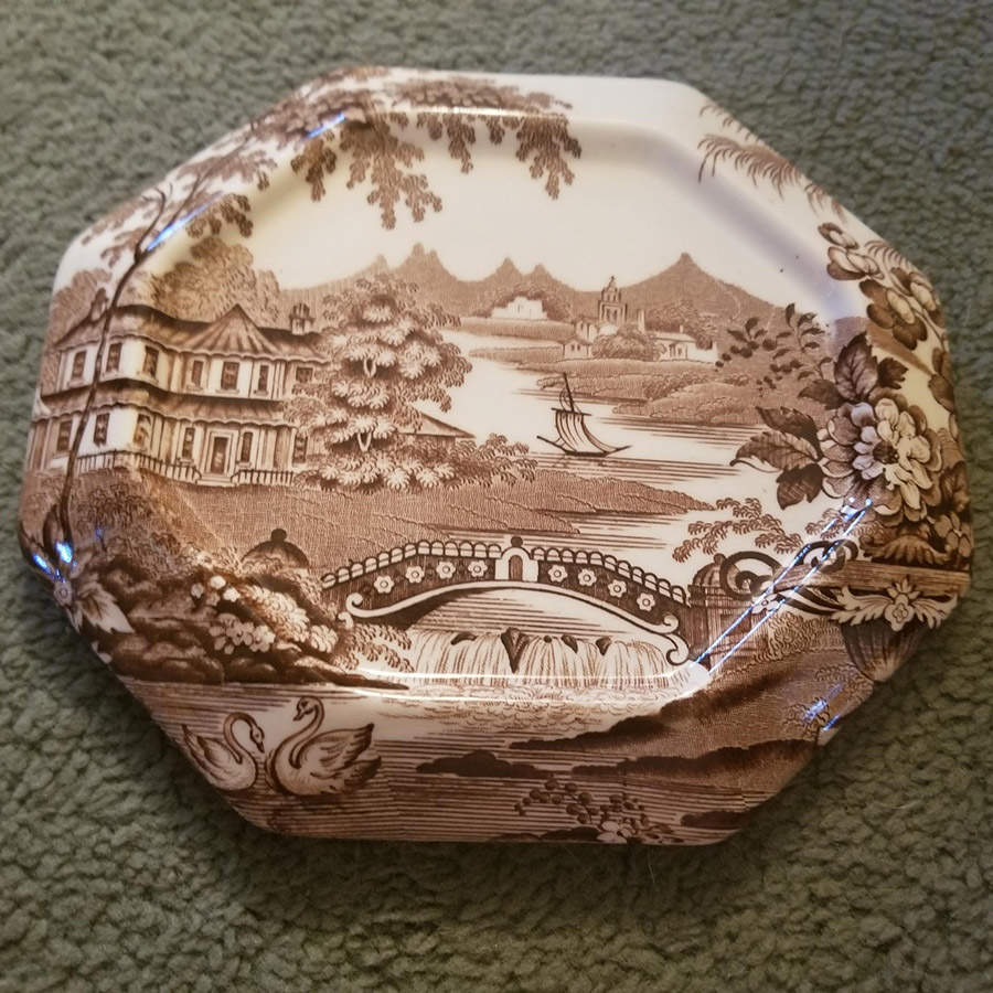 Tonquin Brown Tea Tile by Royal Staffordshire-1