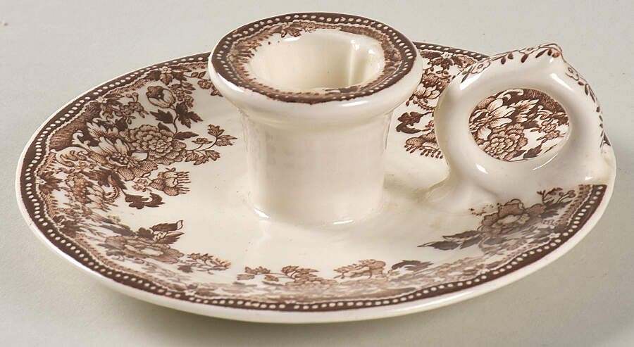Tonquin Brown Candleholder by Royal Staffordshire-1