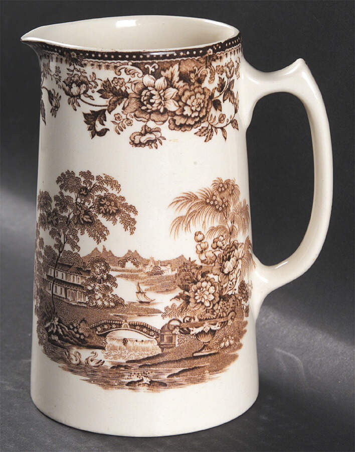 Tonquin Brown 16 Oz Pitcher by Royal Staffordshire-1