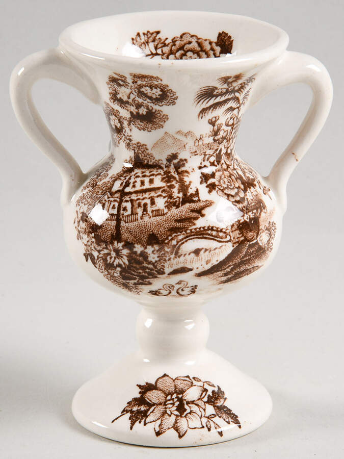 Tonquin Brown 3" Bud Vase by Royal Staffordshire-1