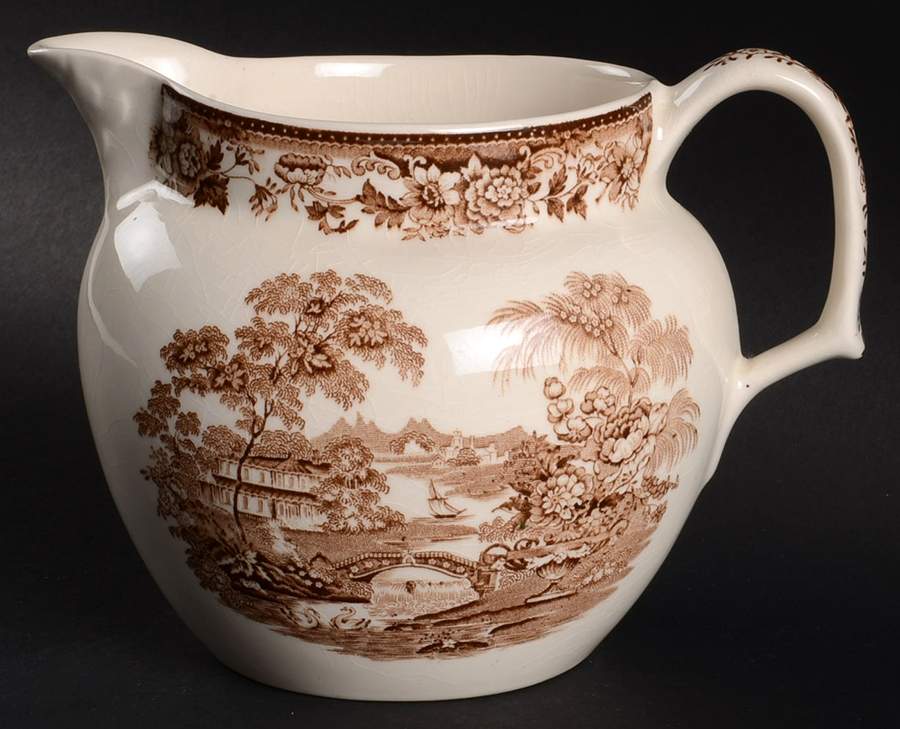 Tonquin Brown Pitcher by Royal Staffordshire-1