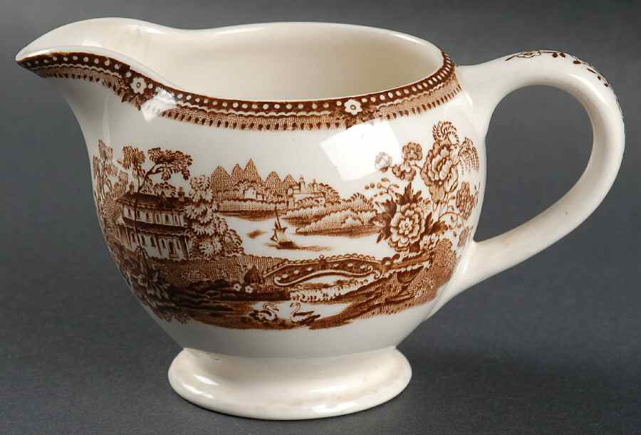 Tonquin Brown Creamer by Royal Staffordshire-1