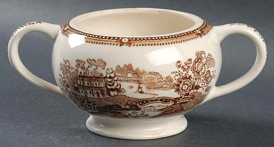 Tonquin Brown Sugar Bowl No Lid by Royal Staffordshire-1