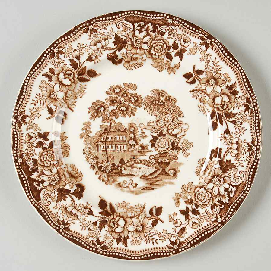 Tonquin Brown Salad Plate by Royal Staffordshire-1