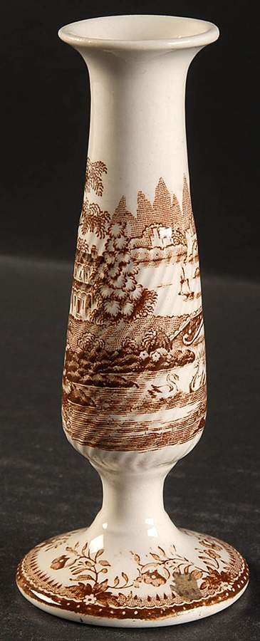 Tonquin Brown 4" Bud Vase by Royal Staffordshire-1