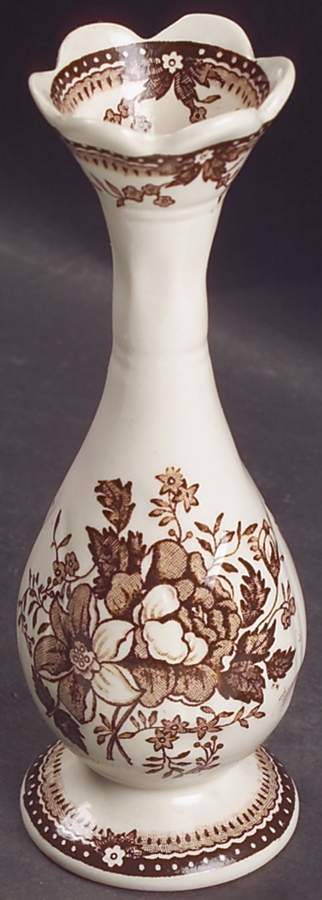 Tonquin Brown 5" Bud Vase by Royal Staffordshire-1