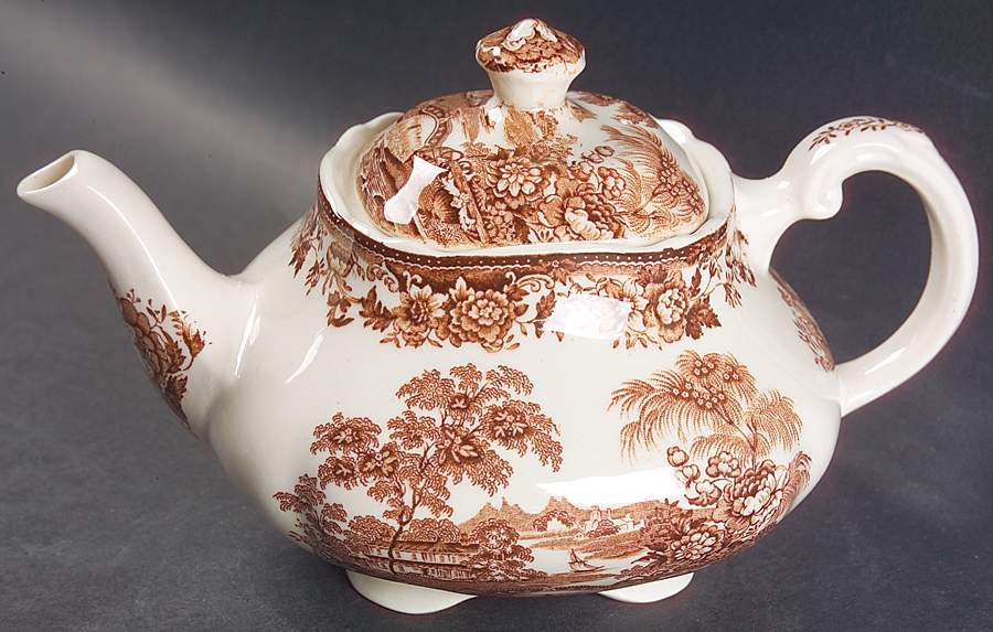 Tonquin Brown Small Teapot & Lid by Royal Staffordshire-1