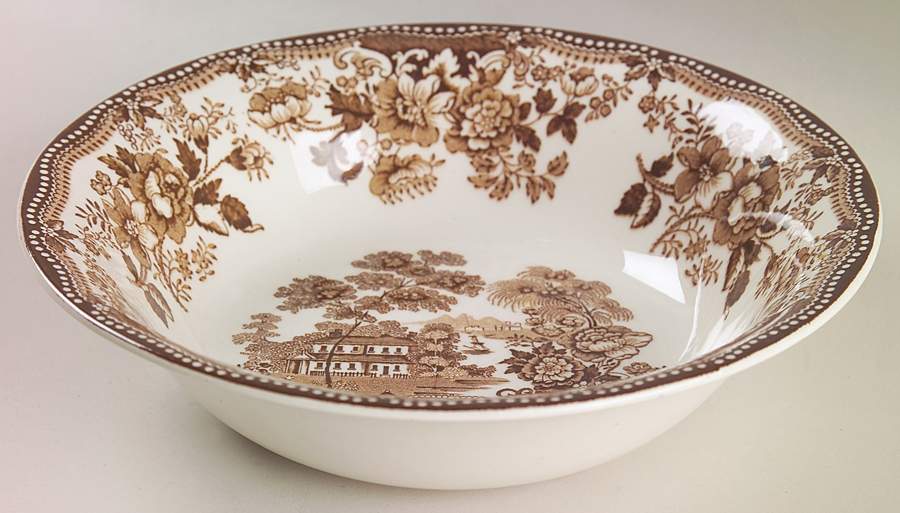 Tonquin Brown 8" Round Vegetable Bowl by Royal Staffordshire-1