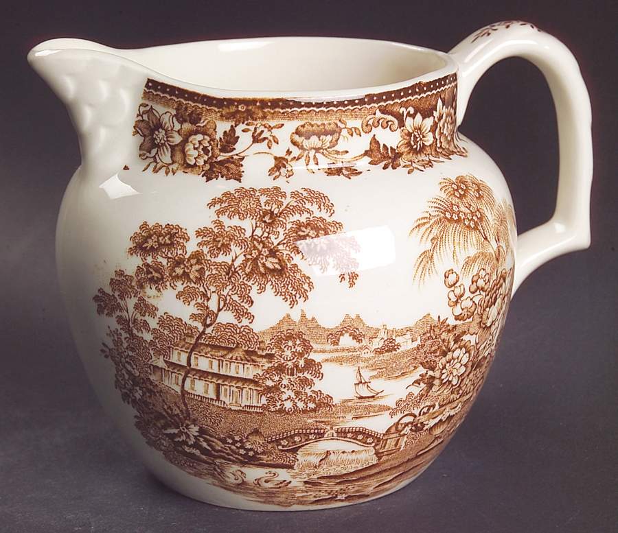 Tonquin Brown 16 Oz Pitcher by Royal Staffordshire-1