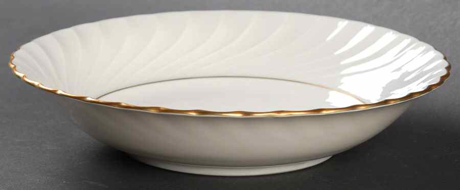 Annette (Gold Trim) Fruit/Dessert (Sauce) Bowl by Royal Tettau-1