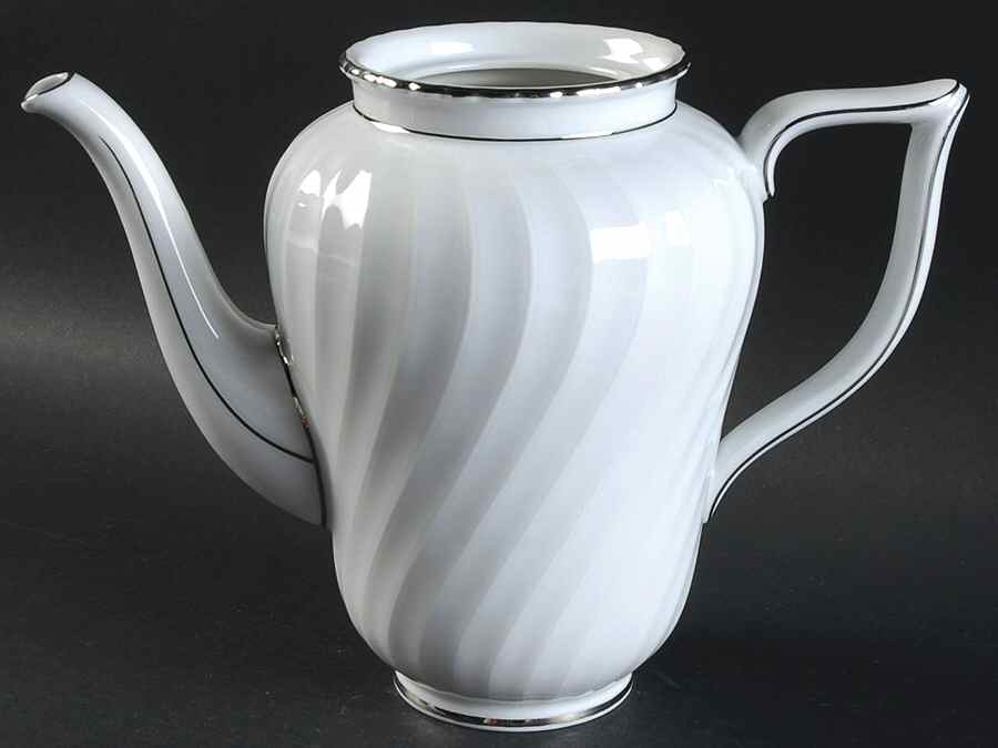 Annette (Platinum Trim) Coffee Pot No Lid by Royal Tettau-1