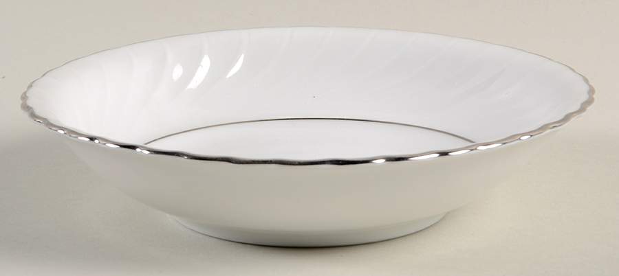 Annette (Platinum Trim) Fruit/Dessert (Sauce) Bowl by Royal Tettau-1
