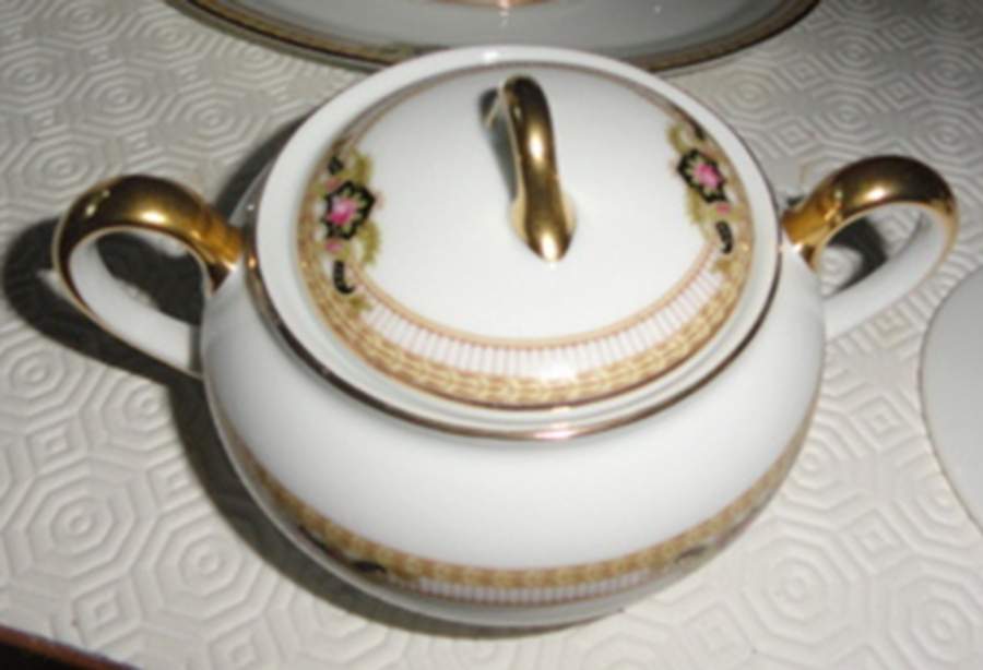 Belmont Sugar Bowl & Lid by Royal Tettau-1