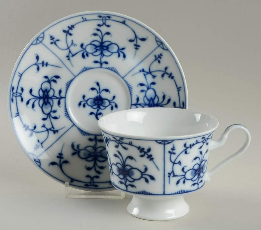 Chateau Blue Footed Cup & Saucer Set by Royal Tettau-1
