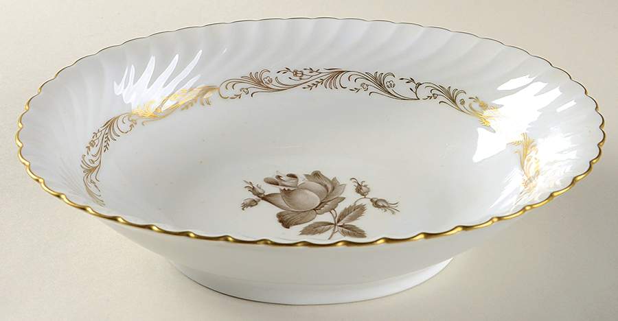 Classic Rose 9" Oval Vegetable Bowl by Royal Tettau-1
